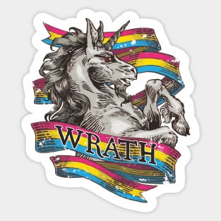 Wrath Unicorn – Pansexual Pride Sticker